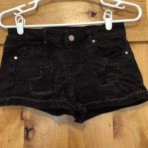 Distressed Jean Shorts